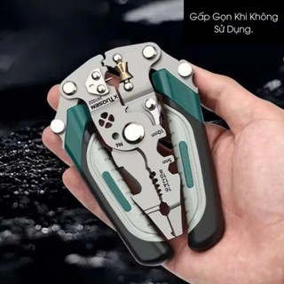  Kìm Tuốt Dây Điện Kìm Cắt Dây Điện Gấp Gọn Đa Năng 12in1 Thế Hệ Mới 