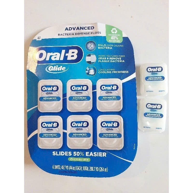 TĂM CHỈ CUỘN NHA KHOA  GLIDE MULTI PROTECTION FLOSS 44M- BỘ 6 CUỘN - MẪU MỚI