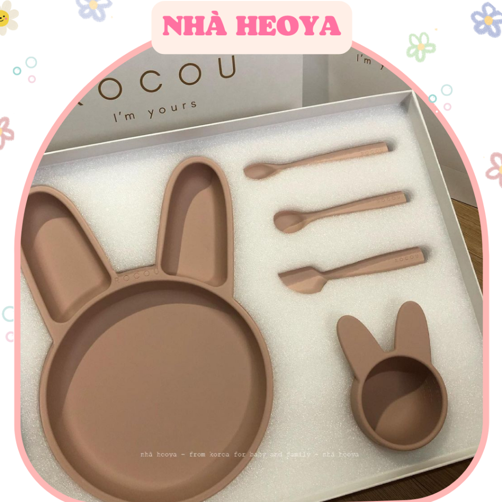 SET ĂN DẶM 5 MÓN VÀ KHAY LỚN ROCOU CAO CẤP HÀN QUỐC