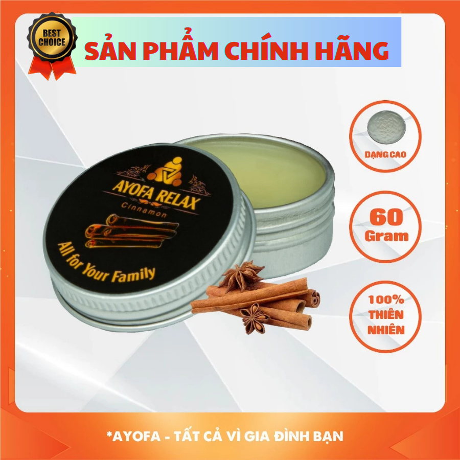 Cao Xoa Bóp Ayofa Relax Hương Quế 60gram
