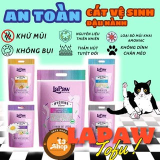  cát vệ sinh gỗ đậu nành tofu LAPAW 7L 2.5KG dành cho mèo yêu - T3 PETS SHOP 