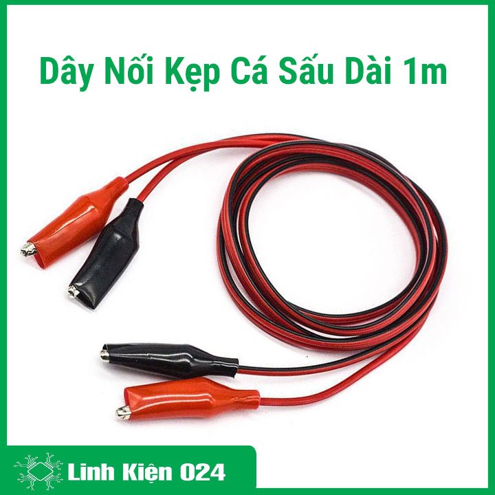 Dây Nối Kẹp Cá Sấu Dài 1m