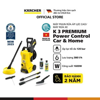   Mới 2025  Máy phun rửa áp lực cao Karcher K 3 Premium Power Control - Công suất 1600W - Bảo hành 24 tháng 