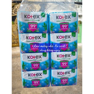  Lốc 8 gói Băng Vệ Sinh Kotex Hàng Ngày 20 miếng loại nhỏ Không Cánh 