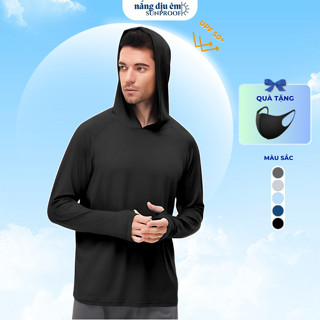 Áo chống nắng dài tay có mũ trùm đầu UPF 50+ form rộng dáng suông phù hợp cho nam và nữ SixMoon
