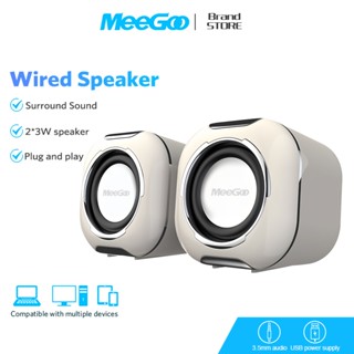  Loa Vi Tính Mini Để Bàn MeeGoo,Loa Máy Tính Bass Mạnh Siêu Trầm Cho Điện Thoại,Laptop,Máy Tính 