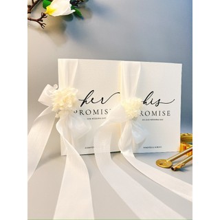 Thiệp Vows 110 -Set vows  ghi lời hẹn ước đám cưới|Wedding Vows |SHI1990
