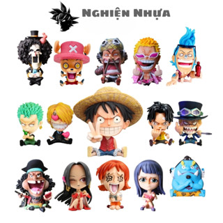  Mô hình One Piece chibi Luffy Zoro Sanji Ace Sabo Nami Robin Choper Usopp Brook Franky Jinbei Boa Hancok Doflamingo Kuma 