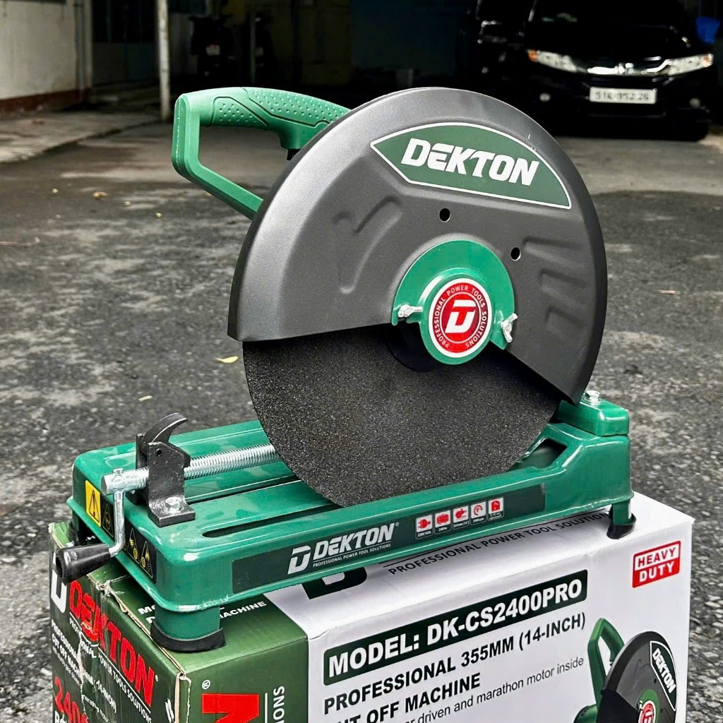 Máy cắt sắt để bàn Dekton DK-CS400PRO-CS2850-CS2850A-2800CR/Công suất 2400-2850W/Dùng đĩa 355mm