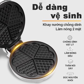 [2025 Mới] Máy Nướng Bánh Máy Làm Bánh Kẹp Máy Làm Bánh Quế Bánh Tổ Ong / Máy làm bánh waffle