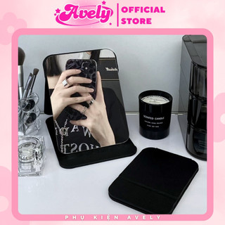  Gương Trang Điểm Để Bàn Bằng Da Pu Có Thể Gấp Gọn Tiện Dụng - AVELY Store 