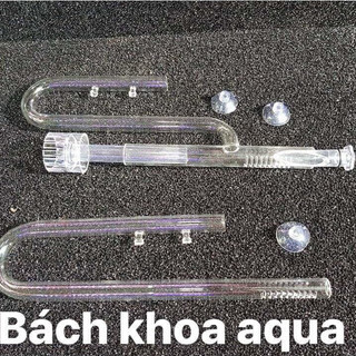 Bộ In Out Thuỷ tinh phi 12/16 có lựa chọn kèm lọc váng - Phụ kiện in out cho bể thủy sinh