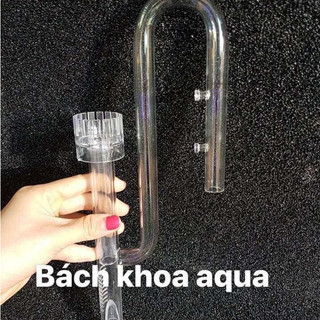 Bộ In Out Thuỷ tinh phi 12/16 có lựa chọn kèm lọc váng - Phụ kiện in out cho bể thủy sinh