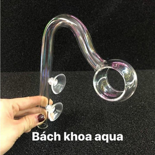 Bộ In Out Thuỷ tinh phi 12/16 có lựa chọn kèm lọc váng - Phụ kiện in out cho bể thủy sinh