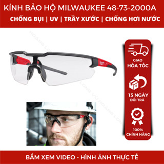  Kính Bảo Hộ Milwaukee trong 48-73-2000A | Chống Bụi UV Trầy Xước | Chống Hơi Nước Vượt Trội 
