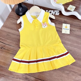  Kho Sỉ Anh Đức  VÁY POLO BÉ GÁI KIỂU DÁNG NĂNG ĐỘNG,KÈM HUY HIỆU THÚ CƯNG CHO BÉ GÁI PHONG CÁCH NĂNG ĐỘNG Khỏe Khoắn mà 