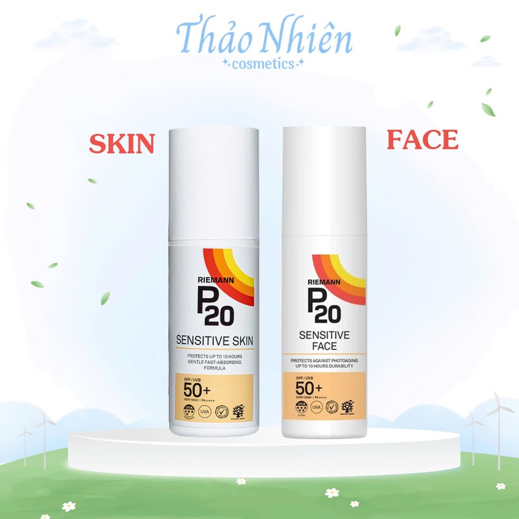Kem chống nắng phổ rộng Riemann P20 Sensitive 50g