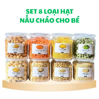 Set 8 Hạt Nấu Dinh Dưỡng Nấu Cháo Giúp Bé Tăng Cân, Tiêu Hóa Tốt