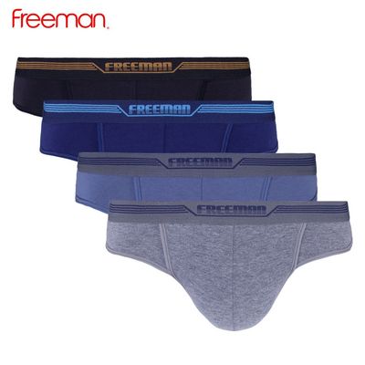 Combo 2 Quần lót nam FREEMAN chất liệu cotton thấm hút mồ hôi tốt, thiết kế hiện đại phong cách 6069