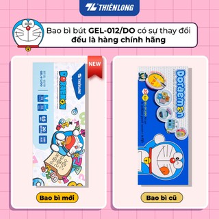Combo Bút Gel Thiên Long Doraemon GEL-012/DO, 0.5mm, Mực màu đậm và tươi sáng, viết êm trơn, ra đều và liên tục