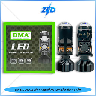  Đèn Pha LED Bi Cầu Mini R04F BMA - Hàng Cao Cấp 55W Nhẹ Điện,Siêu Sáng,Pha Màn Chập Lắp Oto Xe Máy Chân H4 - BH 1 Năm 