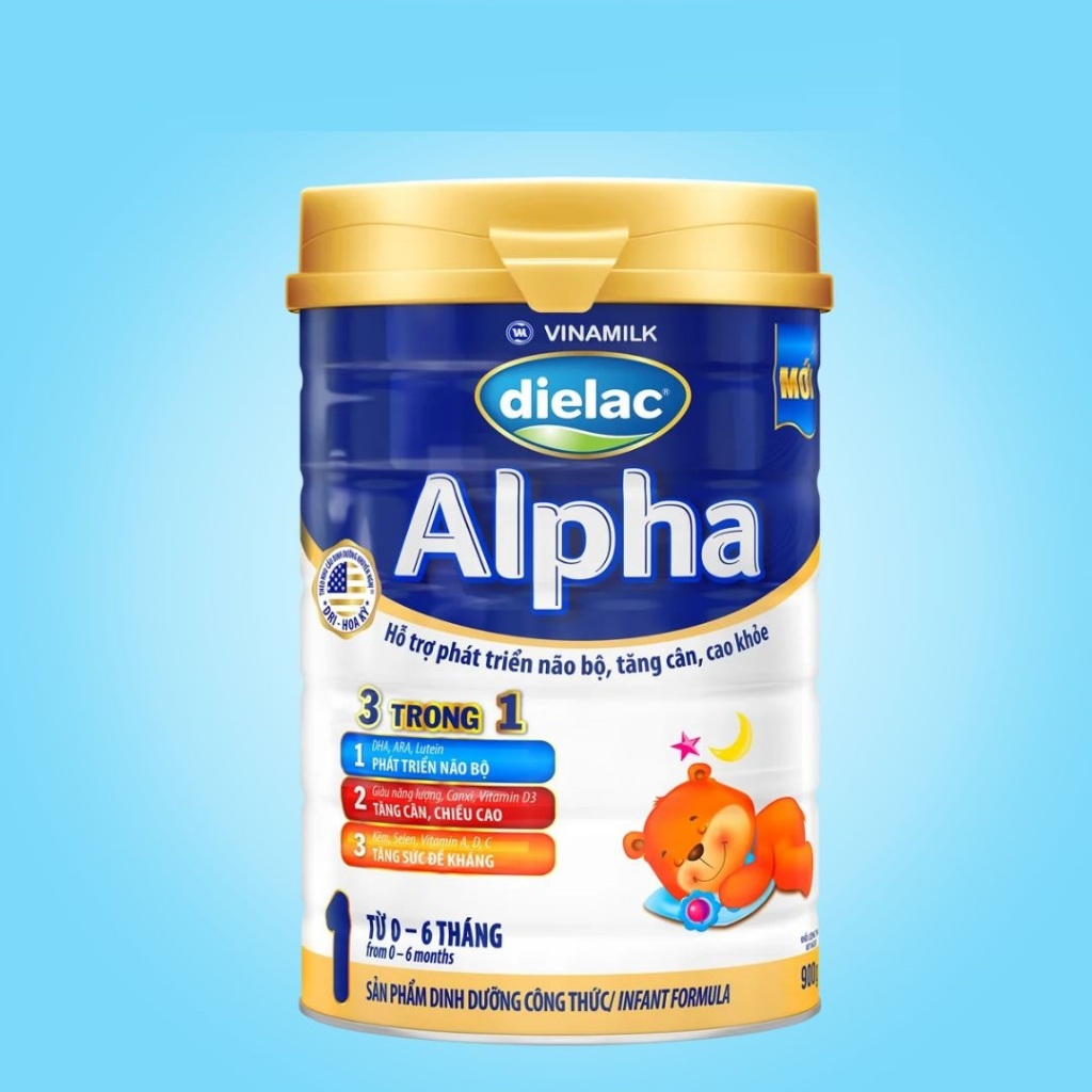 Sữa bột Diealac Alpha số 1 900g