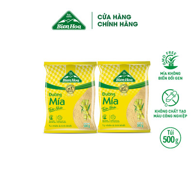 [Túi 500gr] Combo 2 túi Đường Mía Thiên Nhiên Biên Hòa 500G/túi