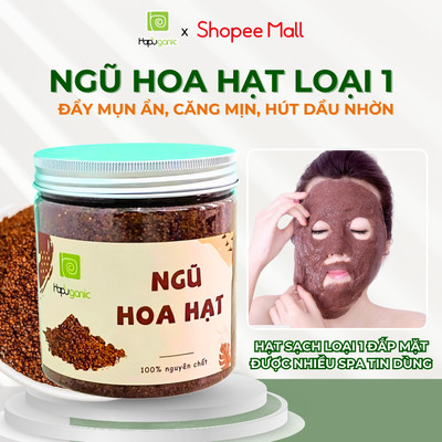 Ngũ Hoa Hạt Nguyên Chất Hạt Đình Lịch Chuyên Dùng Trong Spa Cao Cấp Mặt Nạ Dưỡng Da Hapuganic 300g