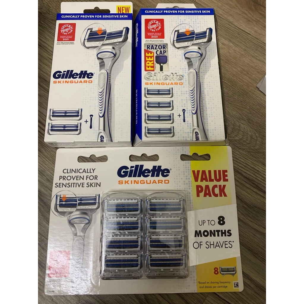 Lưỡi thay thế dao cạo râu cao cấp Gillette Fusion Skinguard dành cho da nhạy cảm- thay cán fusion 5