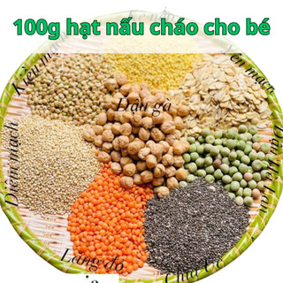hộp 100g Hạt Nấu Dinh Dưỡng Nấu Cháo Giúp Bé Tăng Cân, Tiêu Hóa Tốt