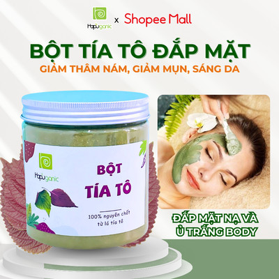 Bột Tía Tô Sấy Lạnh Hapuganic Bột Đắp Mặt, Thanh Lọc Da, Giảm Mụn, Sáng Da, Se Lỗ Chân Lông 300g