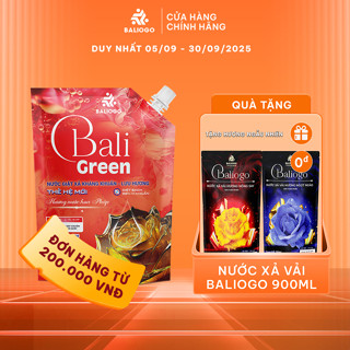 Túi nước giặt xả Bali Green hương nước hoa Pháp 3000ML