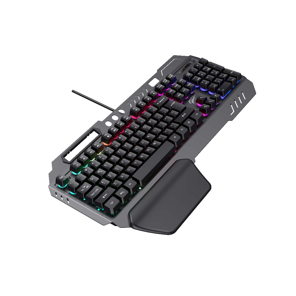 Bàn Phím Có Dây Havit KB838L Gamenote Khung Kim Loại | Đèn Nền 7 Màu | BigBuy360 - bigbuy360.vn