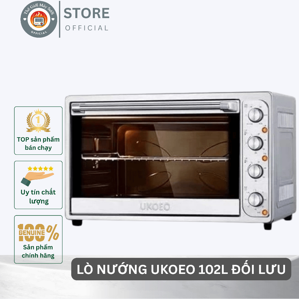Lò Nướng Ukoeo 102L Lò Nướng Bánh Nướng Thịt Hàng Chính Hãng- Bảo Hành 12 Tháng