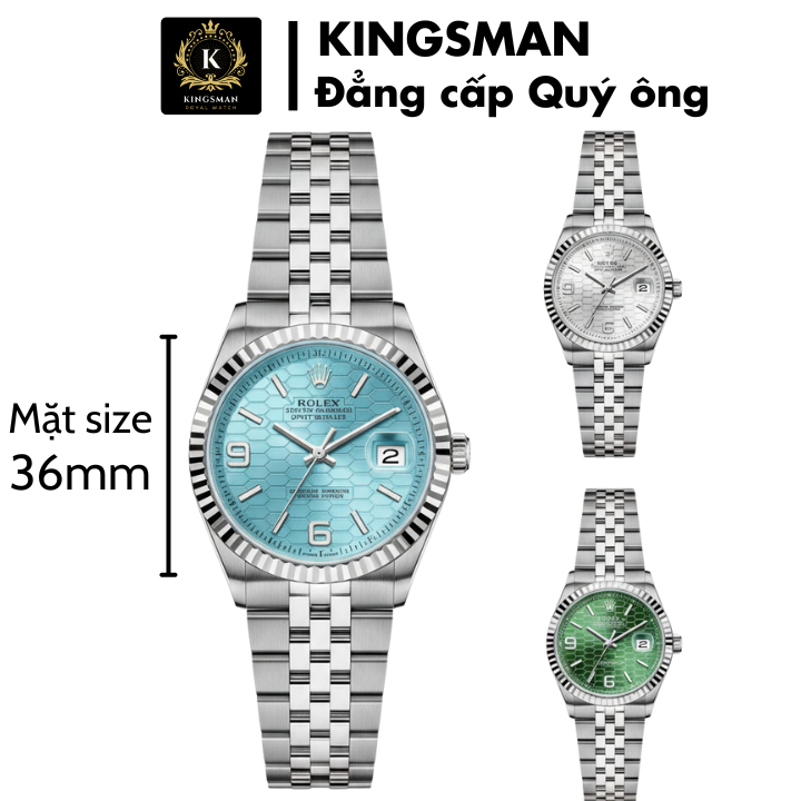 Đồng Hồ Rolexx Nam Cơ Automatic Land Dweller Mặt Size Nhỏ 36mm Chống Nước Chống Thiết Kế Đẳng Cấp