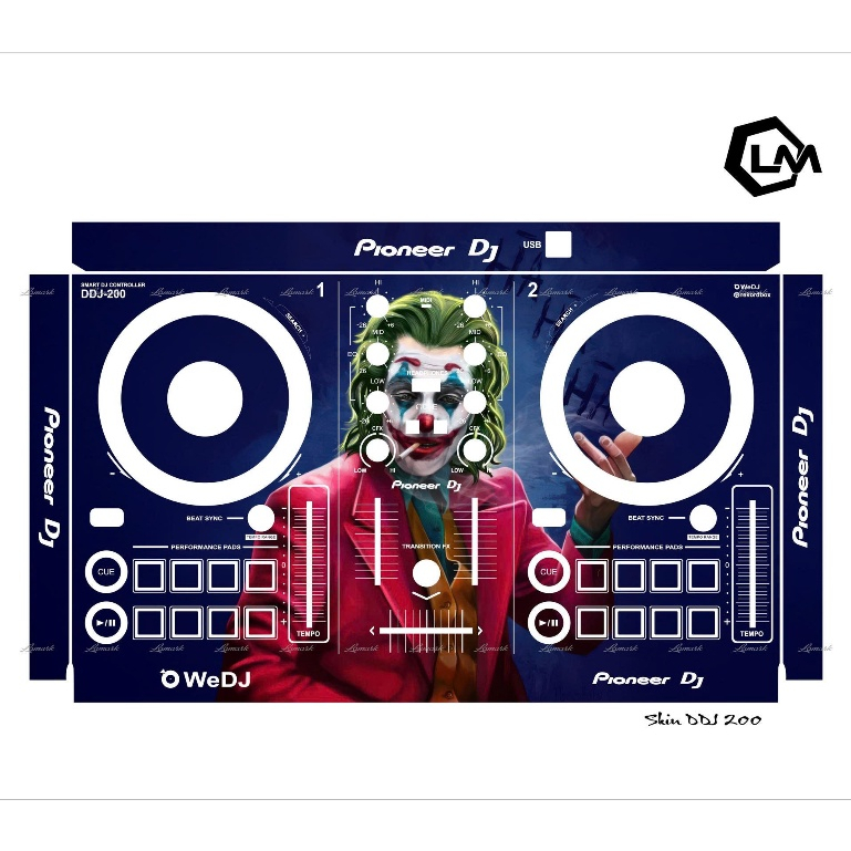 Tấm Dán Skin DJ DDJ 200, Skin In Theo Yêu Cầu IB Shop Để Gửi Mẫu
