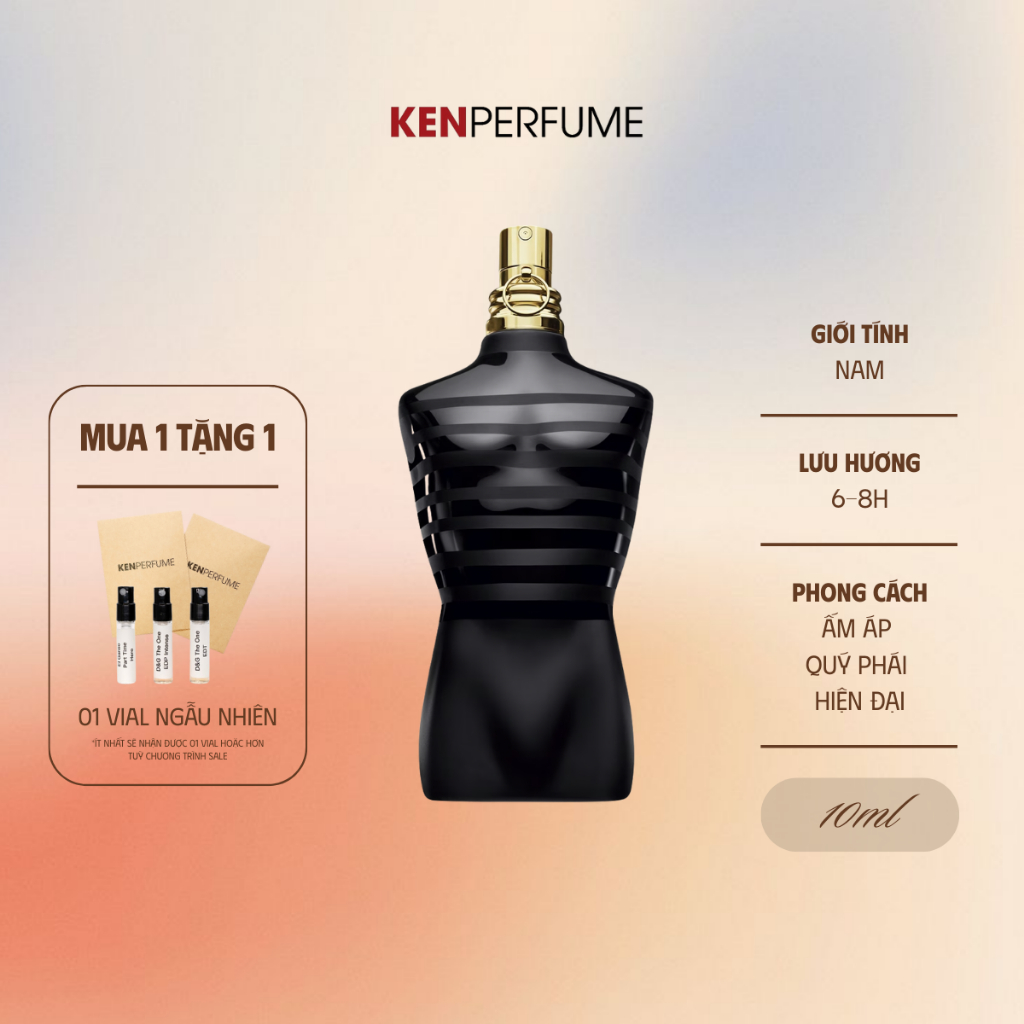  10ML Jean Paul Gaultier Le Male Le Parfum | Nước Hoa Nam | Ken Perfume 