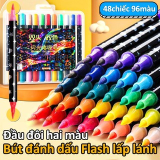  Bút Lông Màu Nhũ Kim Tuyến – Bút Vẽ Trang Trí Ánh Kim Lấp Lánh Trang Trí DIY Cho Bé & Người Lớn 