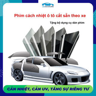 Vietautocare Phim cách nhiệt ô tô, Cắt sẵn theo xe, Giảm nóng 99% UV Tặng bộ dụng cụ