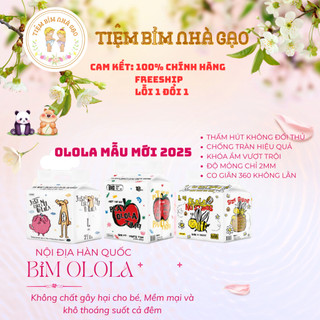   CHÍNH HÃNG  Bỉm Olola nội địa Hàn Quốc mẫu mới 2025 ba dòng LOVERS FITS-SKIN FIT PLAY-HONEZ L26m XL22m XXL18m L24M XL20 