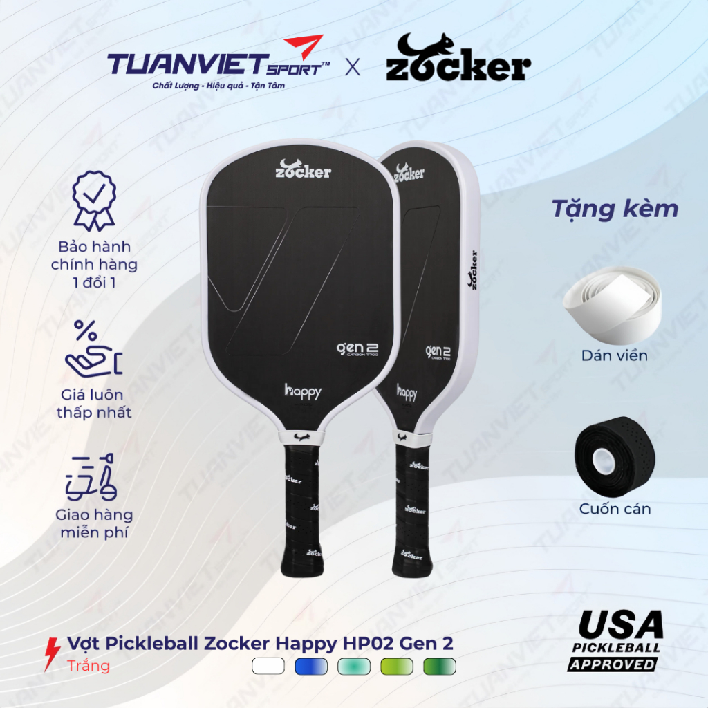 Vợt Pickleball Zocker Happy HP02 Gen 2