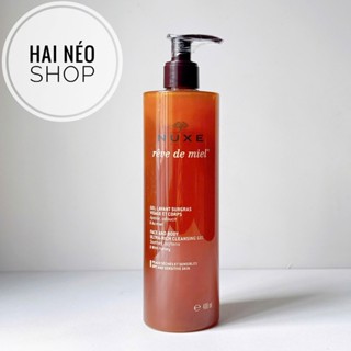 [400ml DATE 04/2026] Gel rửa mặt & tắm 2in1 Mật ong, Dầu hạt hướng dương da khô ráp, treatment, bong tróc, nhạy cảm NUXE