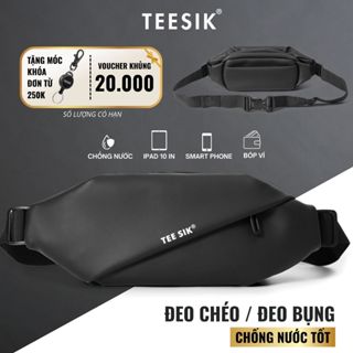 Túi đeo chéo nam TEE SIK túi bao từ đeo chéo vải Oxford chống nước chống xước bền bỉ màu đen TS25