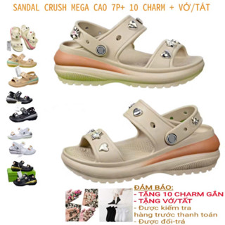  Dép Sandal 2 Quai Ngang Cao 5cm Dép Mega Crush Sandal Dép Cross Cho Nữ Thời Trang   kho nha be  - HỖ TRỢ ĐỔI TRẢ 