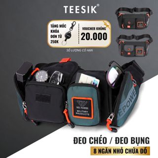 Túi đeo chéo nam TEE SIK túi bao tử nam vải polyester chống nước nhiều ngăn chống sốc TS39