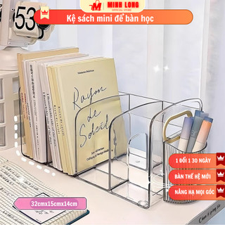  Kệ sách để bàn trong suốt Kệ để đồ dùng học tập trong suốt 