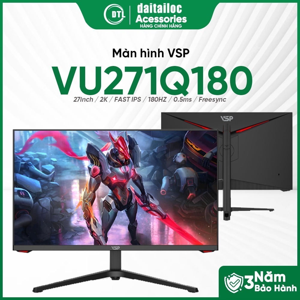 Màn hình VSP IP2510W2 G2710Q1 25 27 inch IPS 2K 200Hz FreeSync Đen Trắng | Chính Hãng | Bảo hành 36 
