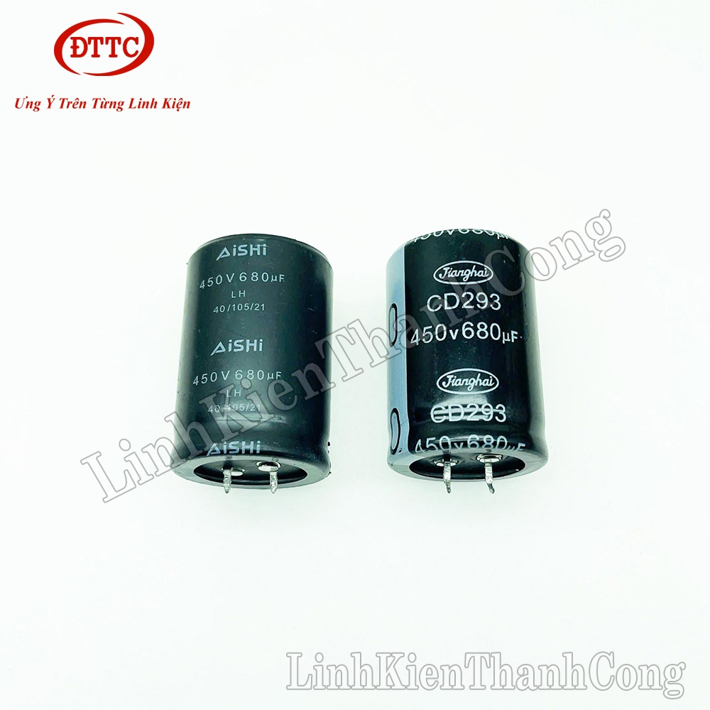 Tụ Hóa 680uF 450V 35x50mm Tháo Máy