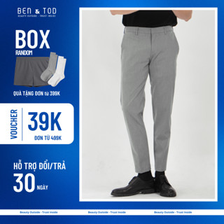 Quần tây nam basic 075 chất cotton thoáng mát, quần âu nam cao cấp trơn co giãn 4 chiều đứng form nam tính thanh lịch