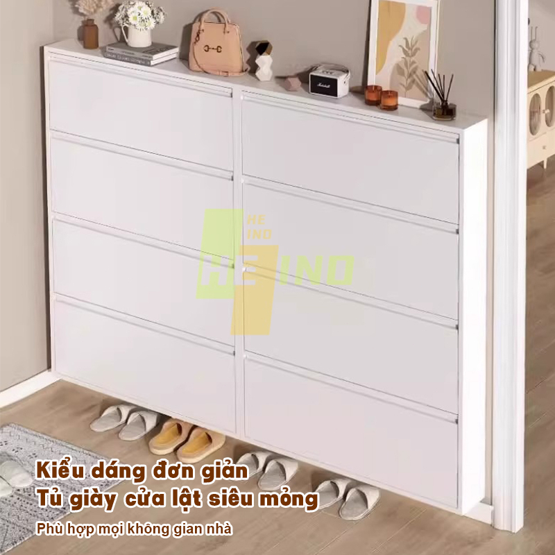 HEINO Tủ giày siêu mỏng bằng thép 2/3/4 tầng tiết kiệm diện tích sức chứa lớn cho lối vào nhà | BigBuy360 - bigbuy360.vn